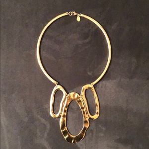 Gold choker necklace